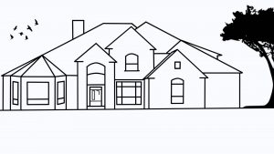 300x169 house drawing how to draw a awesome and easy way for everyone - New House Drawing