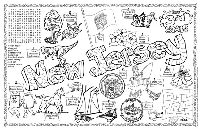 649x420 new jersey symbols facts funsheet pack - New Jersey Drawing