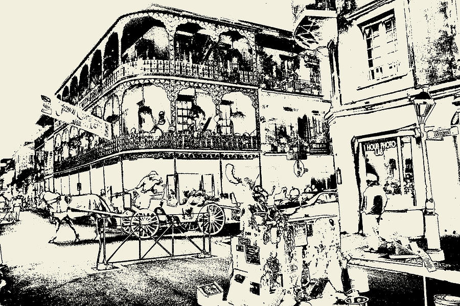 900x600 old french quarter new orleans - New Orleans Drawing