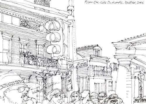 500x357 New Orleans, La Skylines And Cityscapes - New Orleans Skyline Drawing