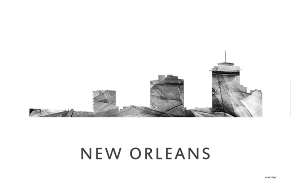 600x400 Skyline New Orleans Transparent Png Clipart Free Download - New Orleans Skyline Drawing