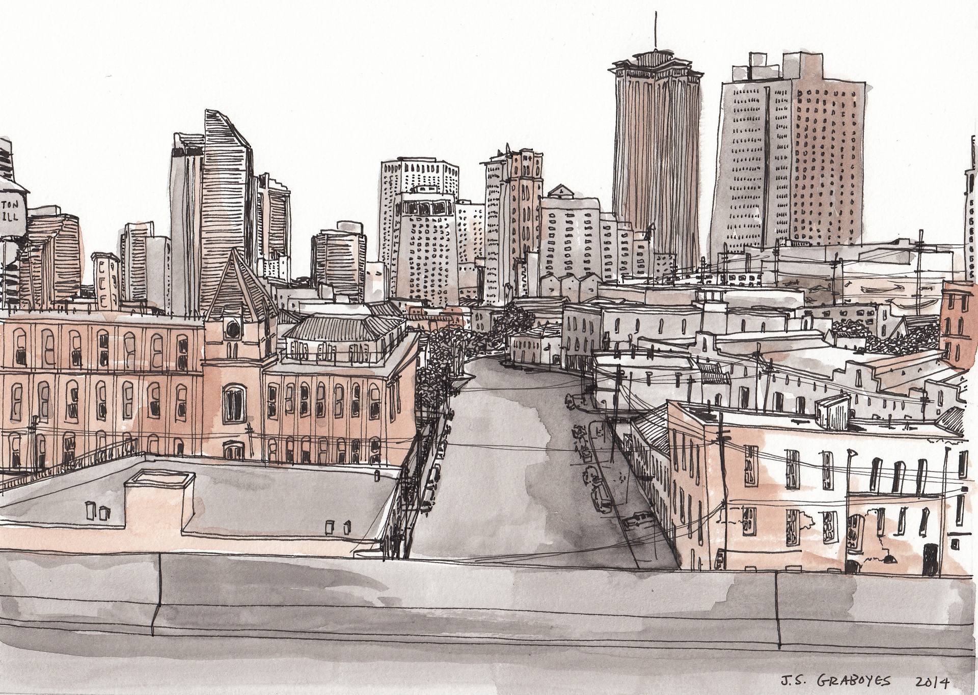 New Orleans Skyline Drawing at Explore collection