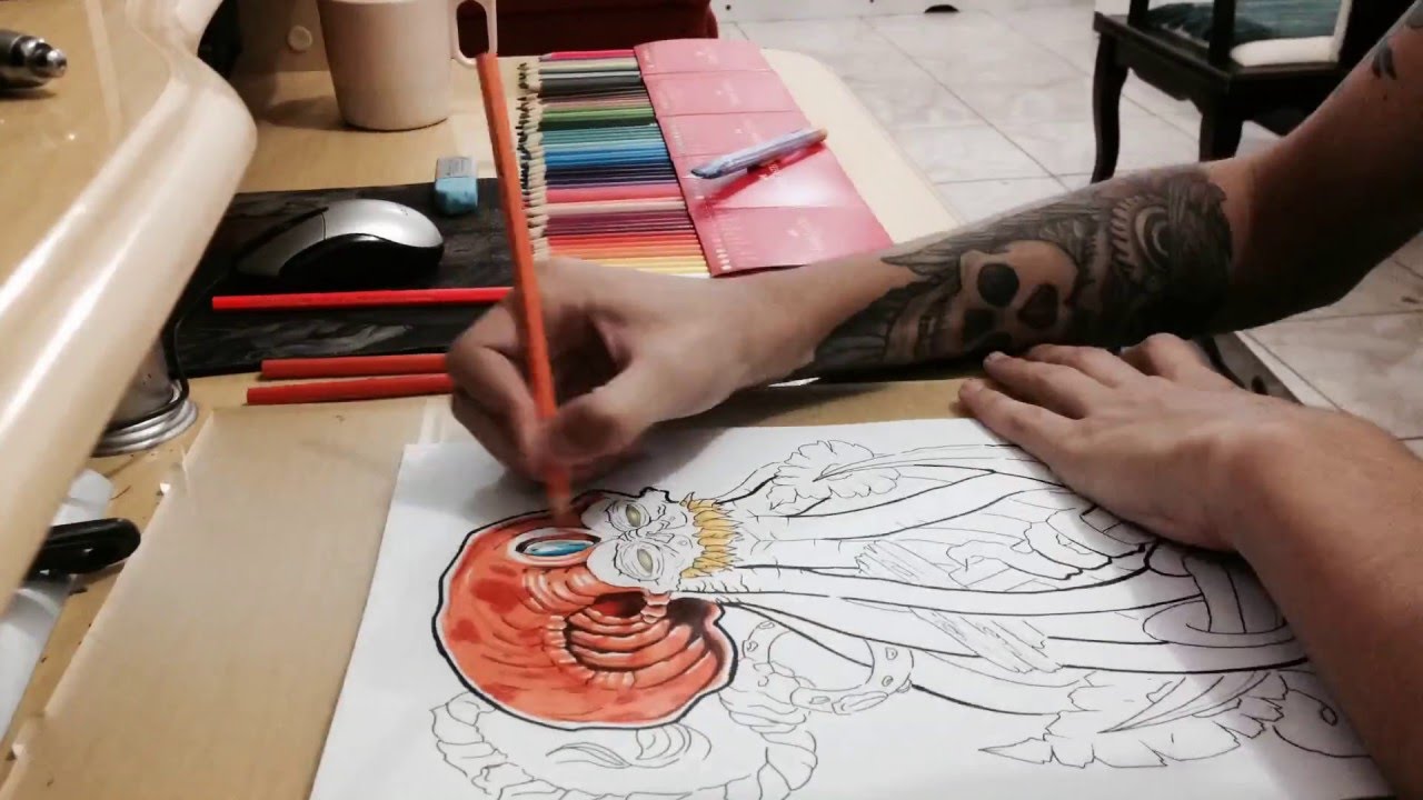 1280x720 Speed Drawing Tattoo New School - New School Drawings