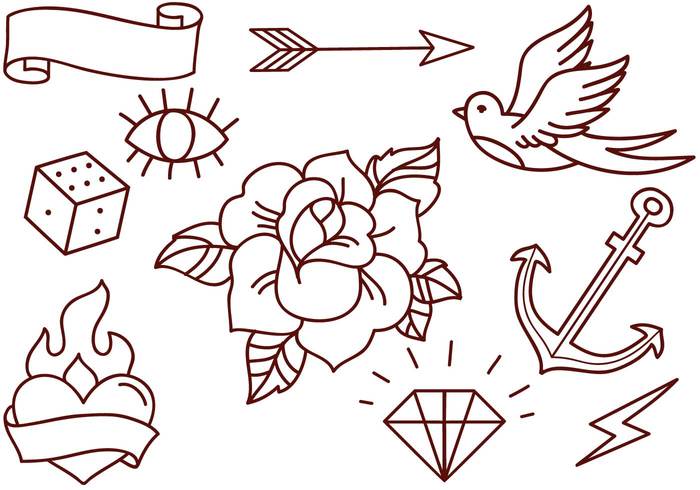 700x490 Old School Tattoo Designs - New School Tattoo Drawings