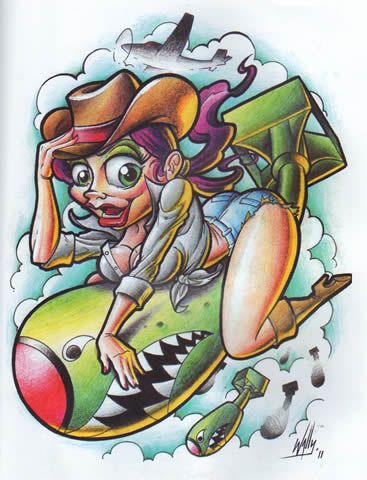 367x480 New School Tattoo Designs - New School Tattoo Drawings