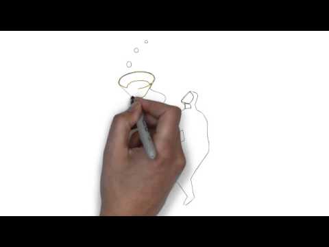 480x360 How To Draw New Year Party Celebration A Man Cheers With Wine - New Year Celebration Drawing