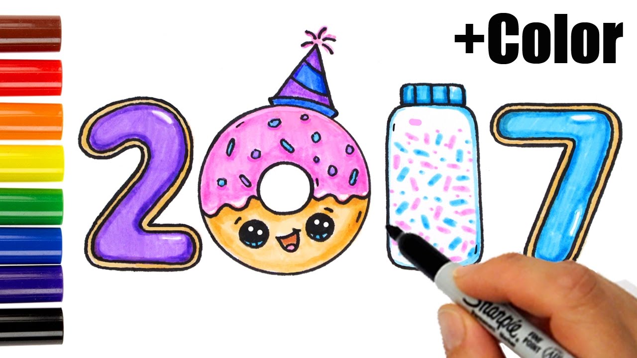 1280x720 new year celebration kids youtube - New Year Celebration Drawing