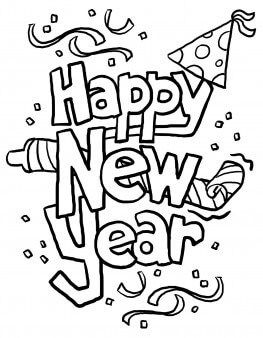 263x338 best happy new year drawing pictures happy new year - New Year Drawing