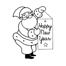 230x230 top new year coloring pages for toddlers - New Year Drawing
