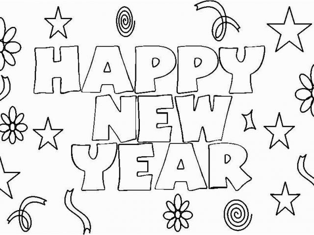 640x480 happy new year coloring pages new year drawing - New Year Drawing Images