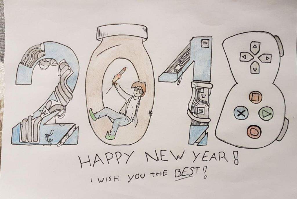 1024x688 Happy New Year Drawing Video Games Amino - New Year Drawing Images