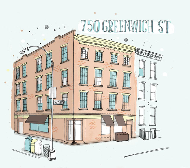 640x567 drawing all the buildings in nyc - New York Buildings Drawing