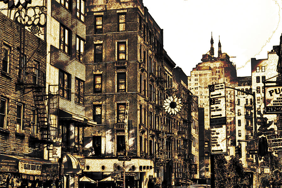 900x600 new york city digital drawing digital art - New York City Drawing