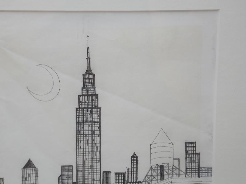 800x600 New York City Hand Drawn Animation Cell From Superfriends Cartoon - New York City Drawing Easy