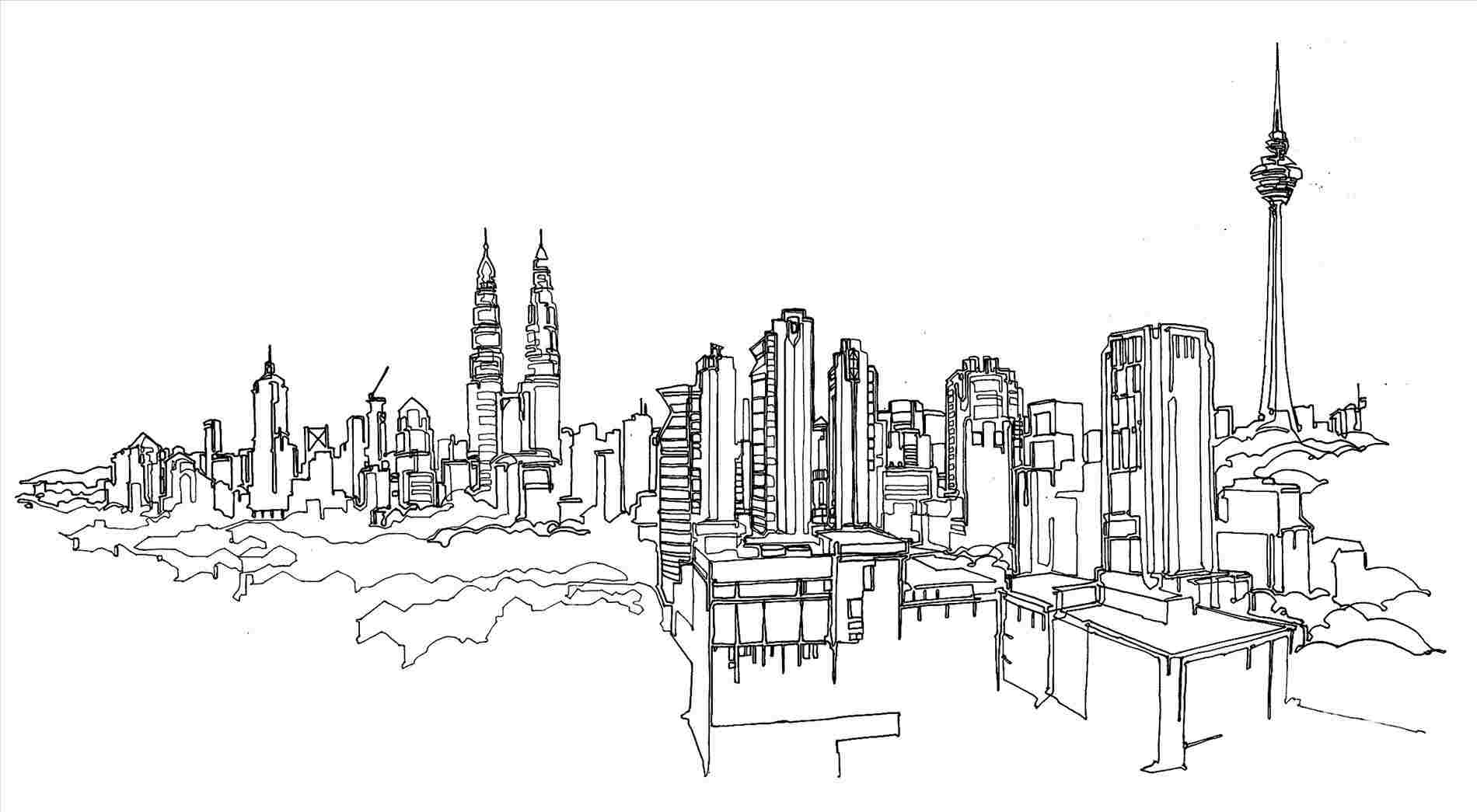 1900x1045 ny rhcom images cityscape drawing easy for ue new york - New York City Drawing Easy
