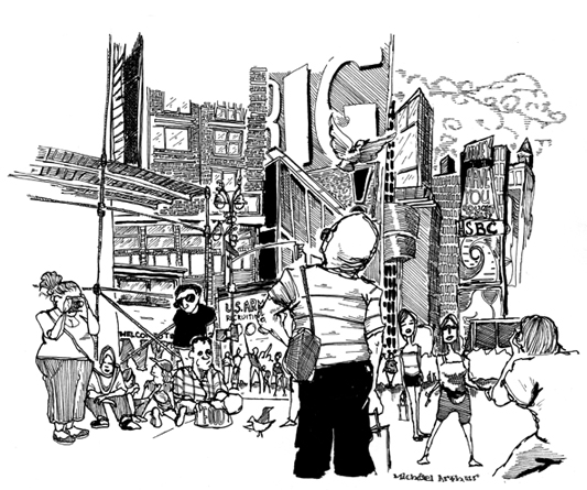 533x445 Sketchbook A Summer In The City - New York City Drawing Easy