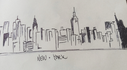 500x277 A New York Drawing - New York Drawing