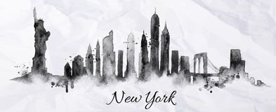 393x160 Image Result For New York Skyline Drawing Color Fly - New York Skyline Drawing Color