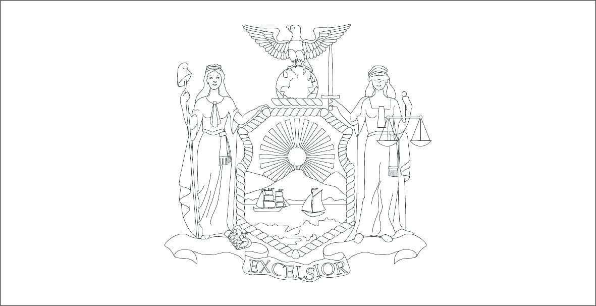 1181x606 new york city coloring pages inspirational new york skyline - New York Skyline Drawing Color