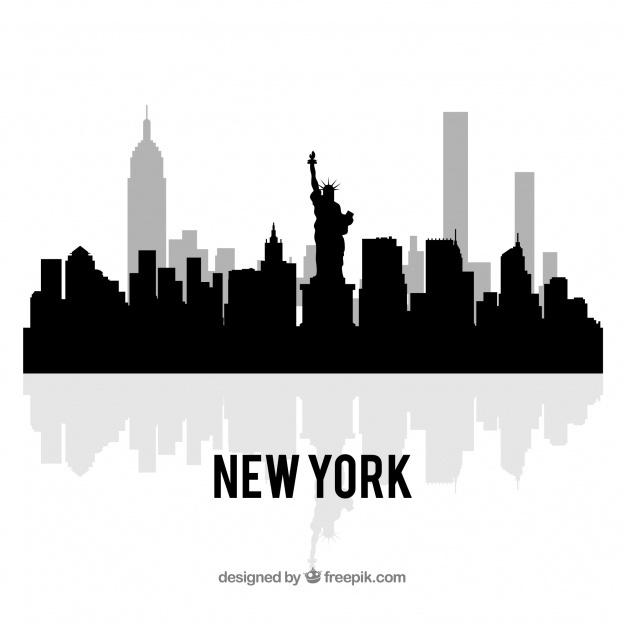 626x626 New York Skyline Vectors, Photos And Free Download - New York Skyline Drawing Outline