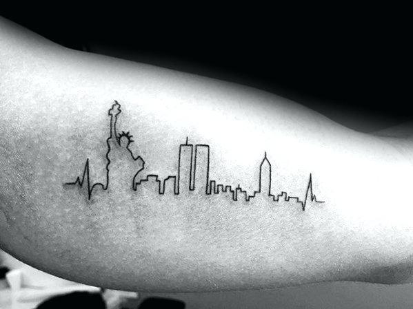 599x449 New York Skyline Outline - New York Skyline Drawing Outline