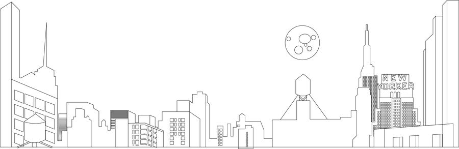 900x293 Entry - New York Skyline Line Drawing