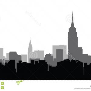 300x300 illustration city skyline silhouette new york lazttweet - New York Skyline Silhouette Drawing