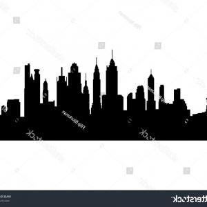 300x300 new york city skyline drawing free hand sketch of new york city - New York Skyline Silhouette Drawing