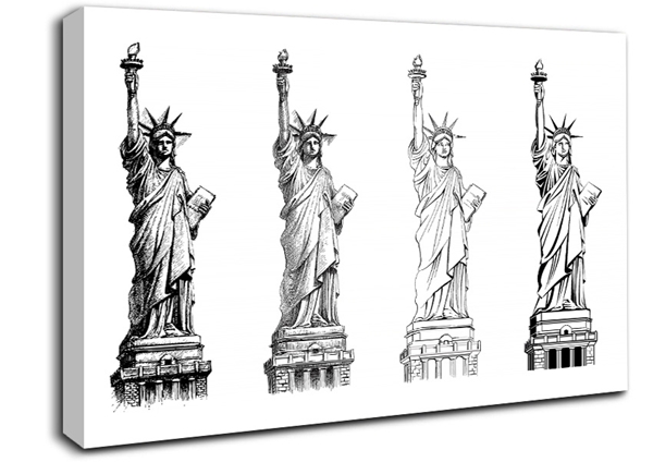 600x424 statue of liberty drawings new york stretched canvas - New York Statue Of Liberty Drawing