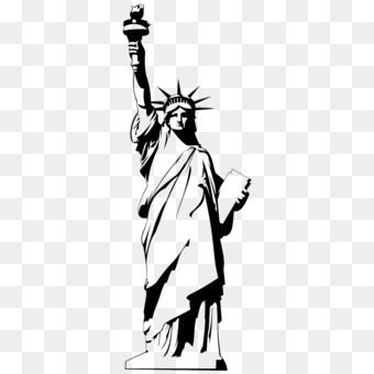 340x340 statue of liberty new york harbor drawing monument cc0 - New York Statue Of Liberty Drawing