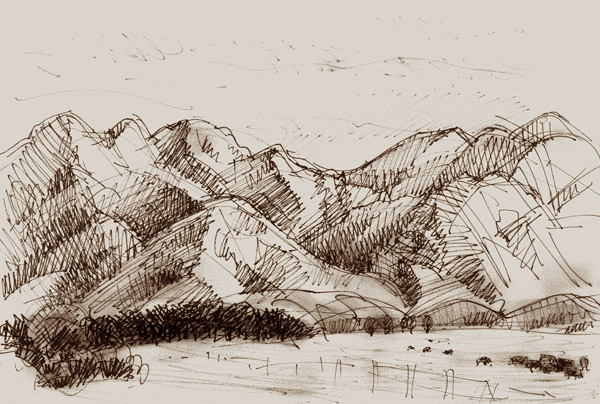 600x404 new zealand landscapes - New Zealand Drawing