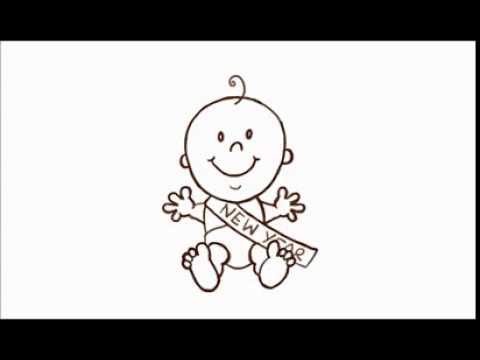480x360 how to draw baby new year using simple shapes - Newborn Baby Drawing
