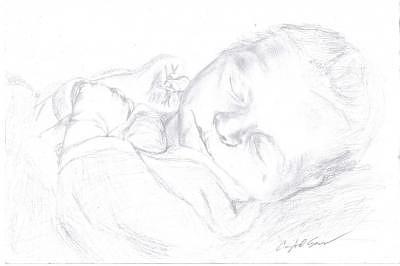 400x266 newborn baby girl drawing - Newborn Baby Drawing