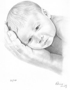 234x300 newborn drawings fine art america - Newborn Drawing