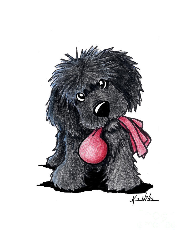 707x900 newfoundland puppy drawing - Newfoundland Dog Drawing