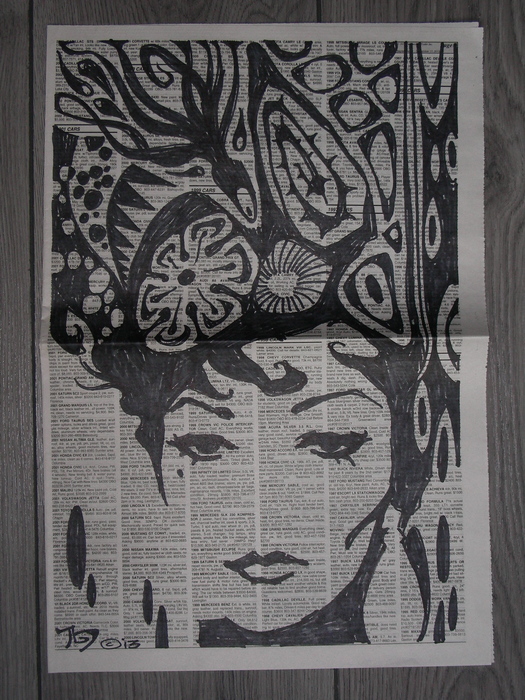 525x700 hoffman, mike - Newspaper Drawing