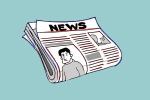 300x200 how to draw a newspaper - Newspaper Drawing