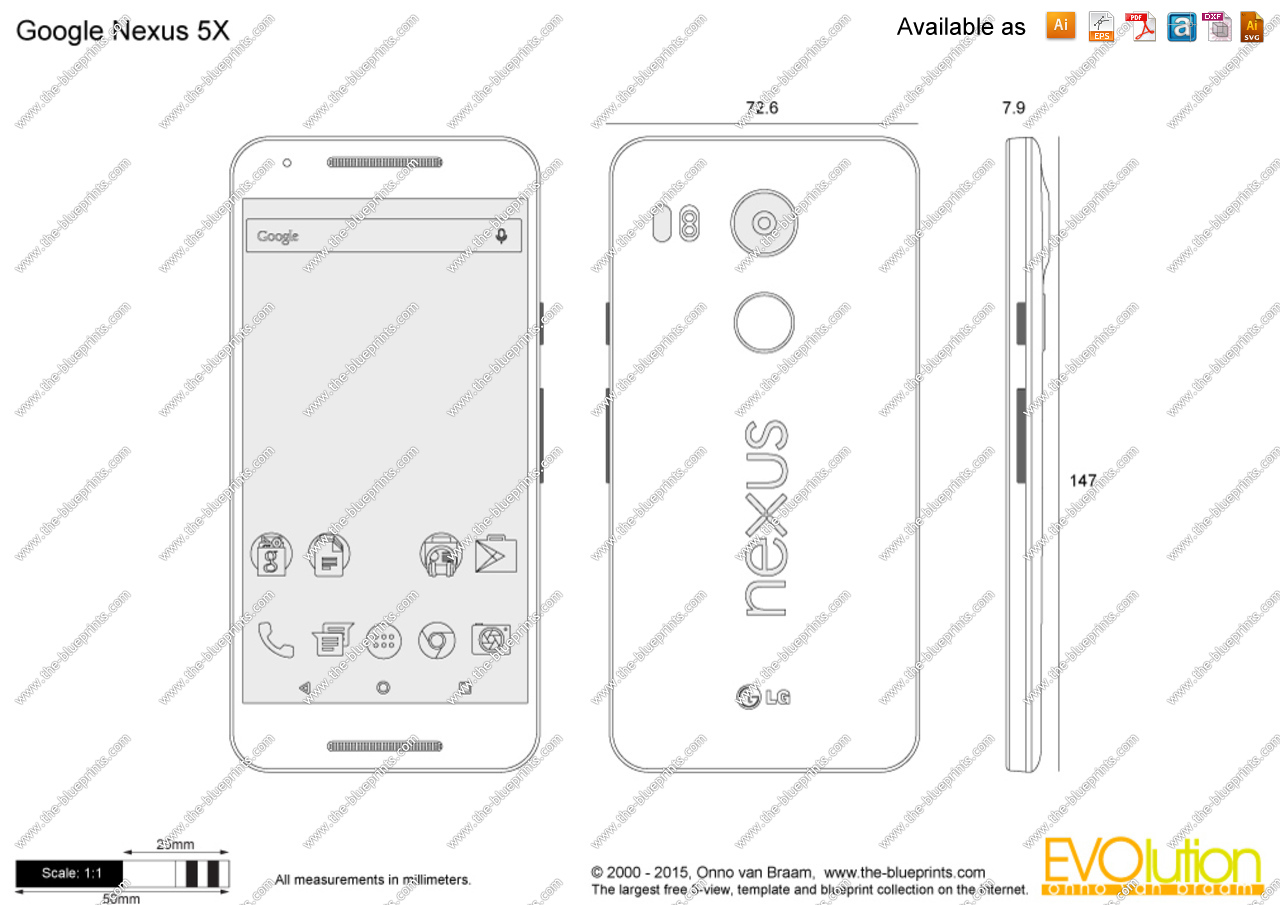 1280x905 google nexus vector drawing - Nexus Drawing