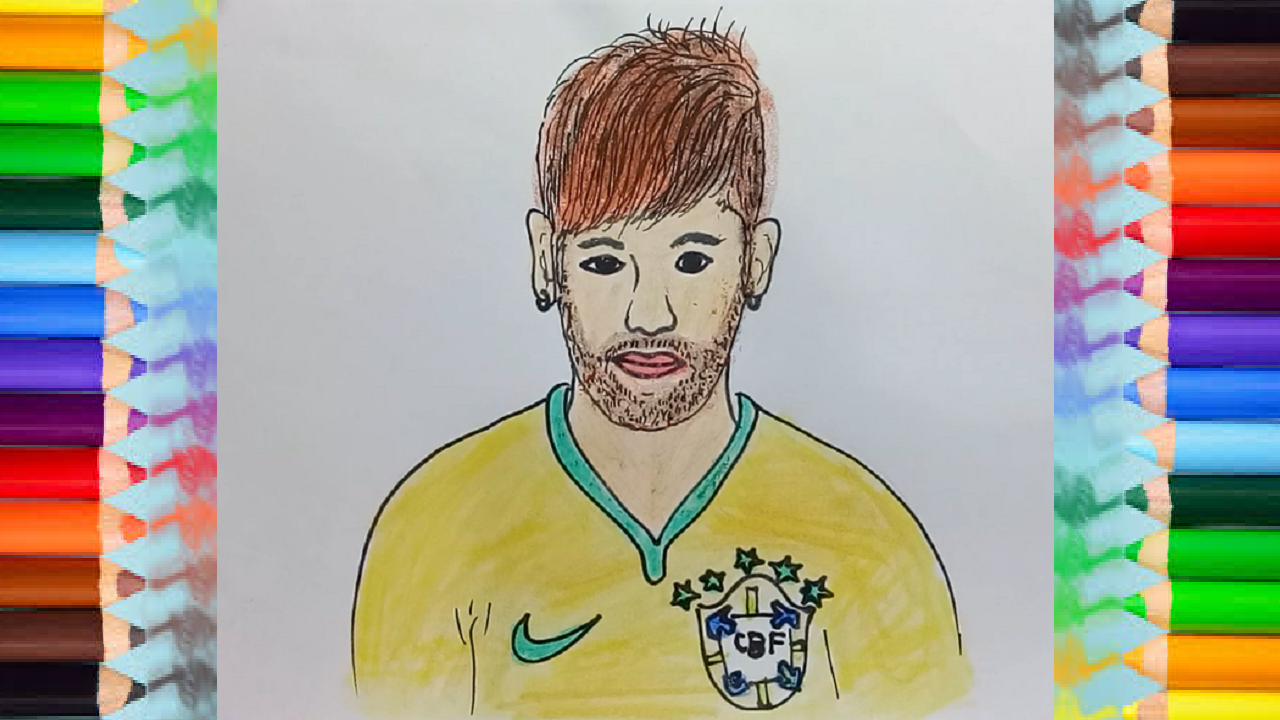 1280x720 how to draw neymar - Neymar Drawing