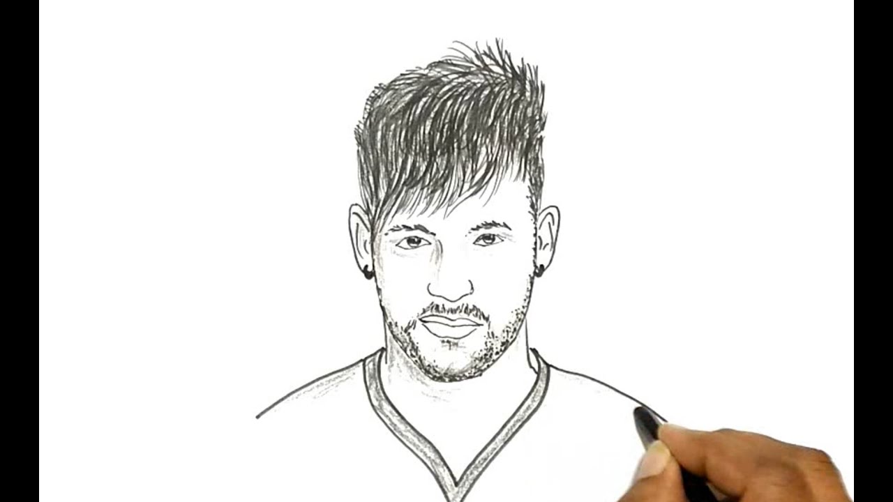 1280x720 how to draw neymar - Neymar Drawing