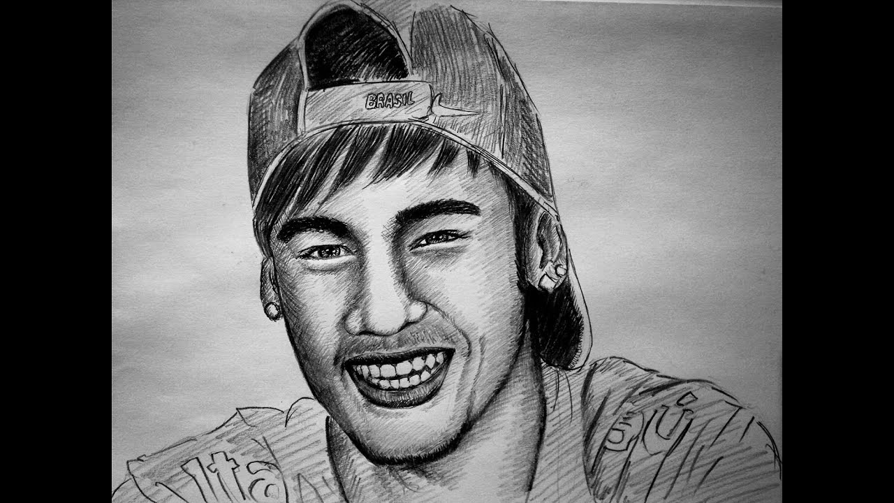 1280x720 how to draw - Neymar Drawing