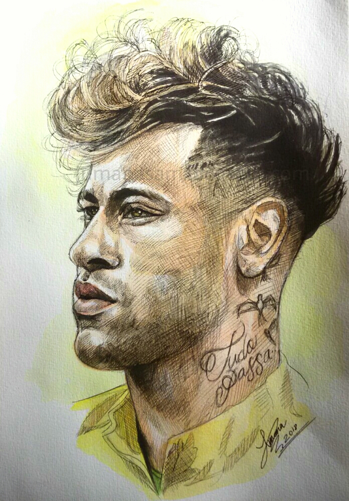 Neymar Pencil Sketch