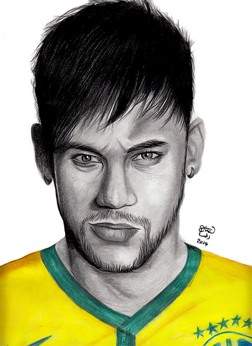 Neymar Drawing at PaintingValley.com | Explore collection of Neymar Drawing