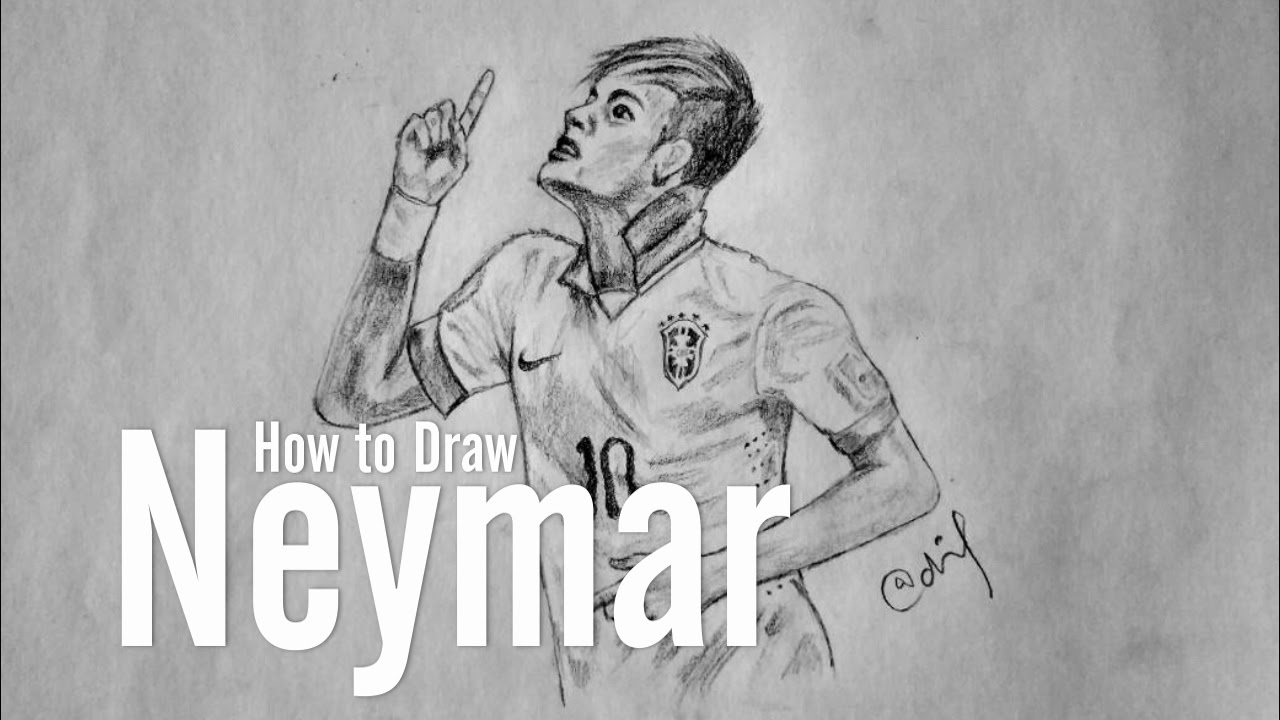 Neymar Drawing Step By Step At Explore Collection