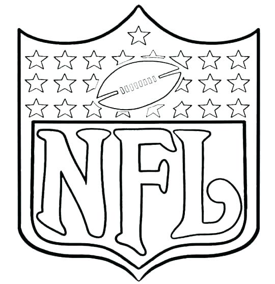 540x557 nfl football coloring pages - Nfl Football Drawing