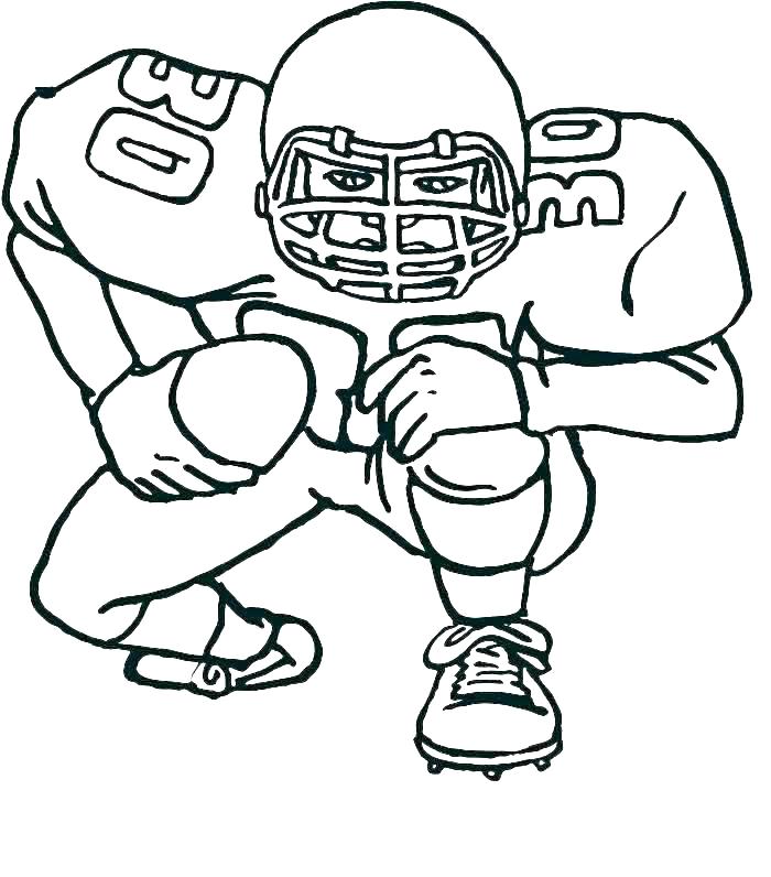 700x796 nfl players coloring pages football drawing - Nfl Football Drawing