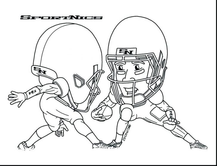 728x555 nfl player coloring pages football players drawing at free - Nfl Football Player Drawing
