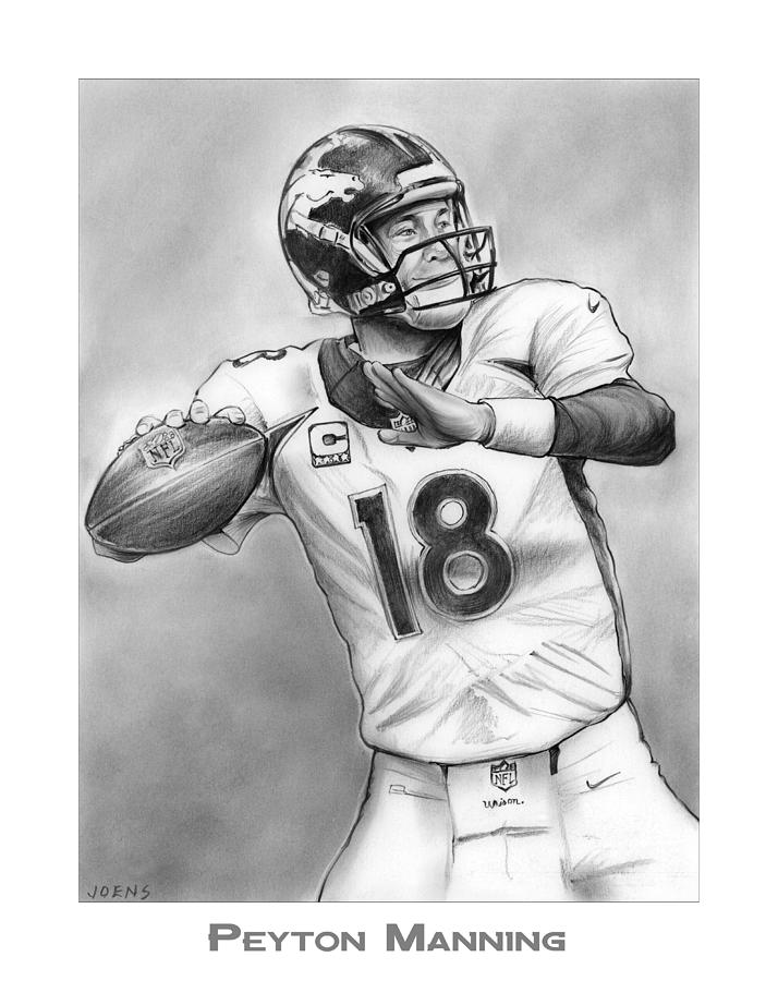 Nfl Football Player Drawing at Explore collection