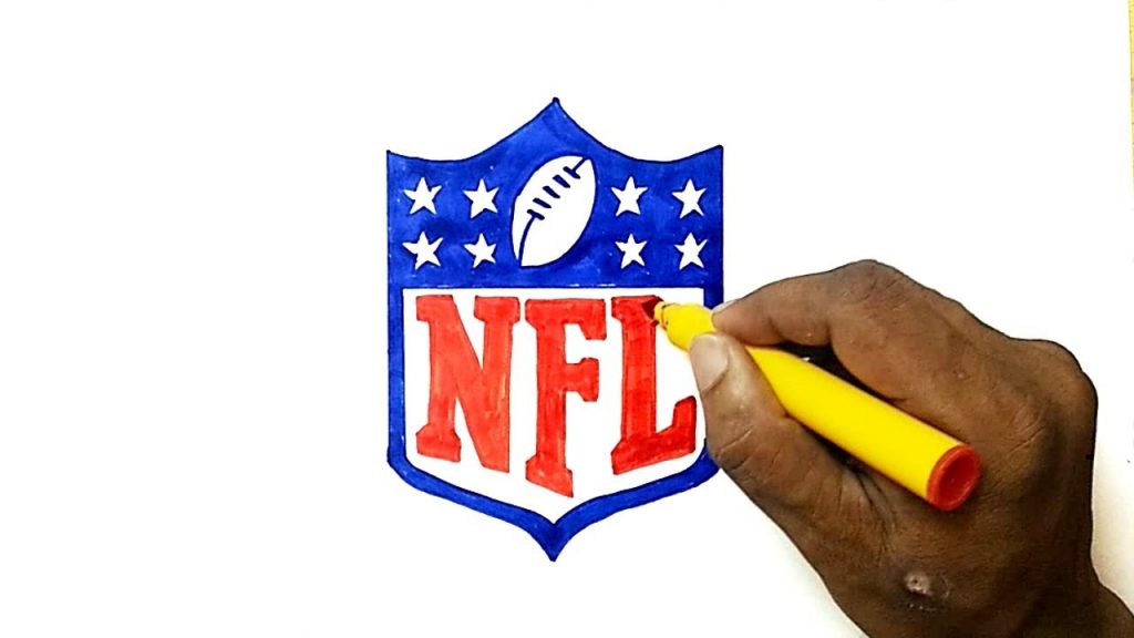 1024x576 how to draw the nfl logo how to draw stuff - Nfl Logo Drawing