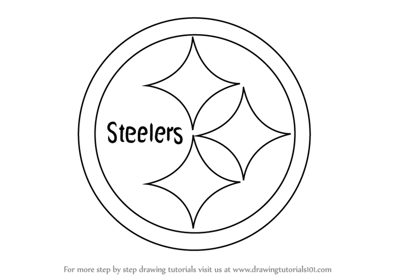 800x566 learn how to draw pittsburgh steelers logo - Nfl Logo Drawing